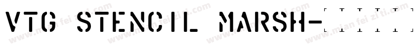 Vtg Stencil Marsh字体转换